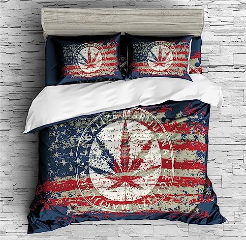 Vintage Marijuana Decorative Duvet Cover Set