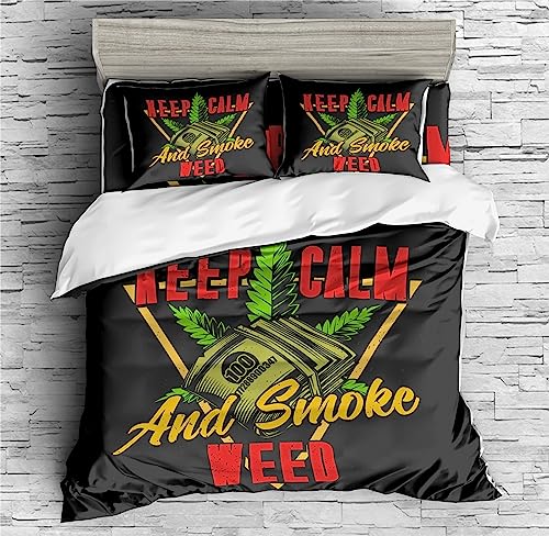 Vintage Marijuana Decorative Duvet Cover Set