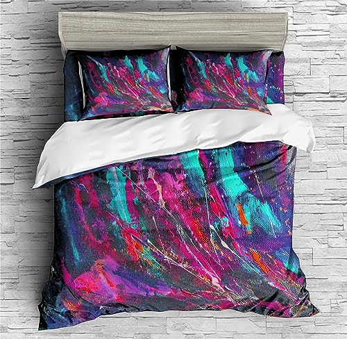 Marble Prints Bedding Color Swirl Marble Prints Duvet Cover Set