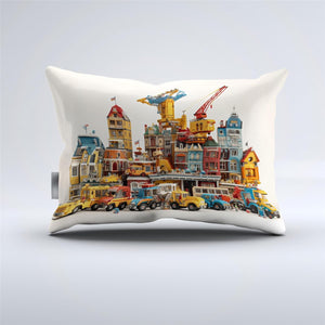 Engineering Vehicles Prints Bedding Cartoon Engineering Vehicle Duvet Cover Set - Print 8