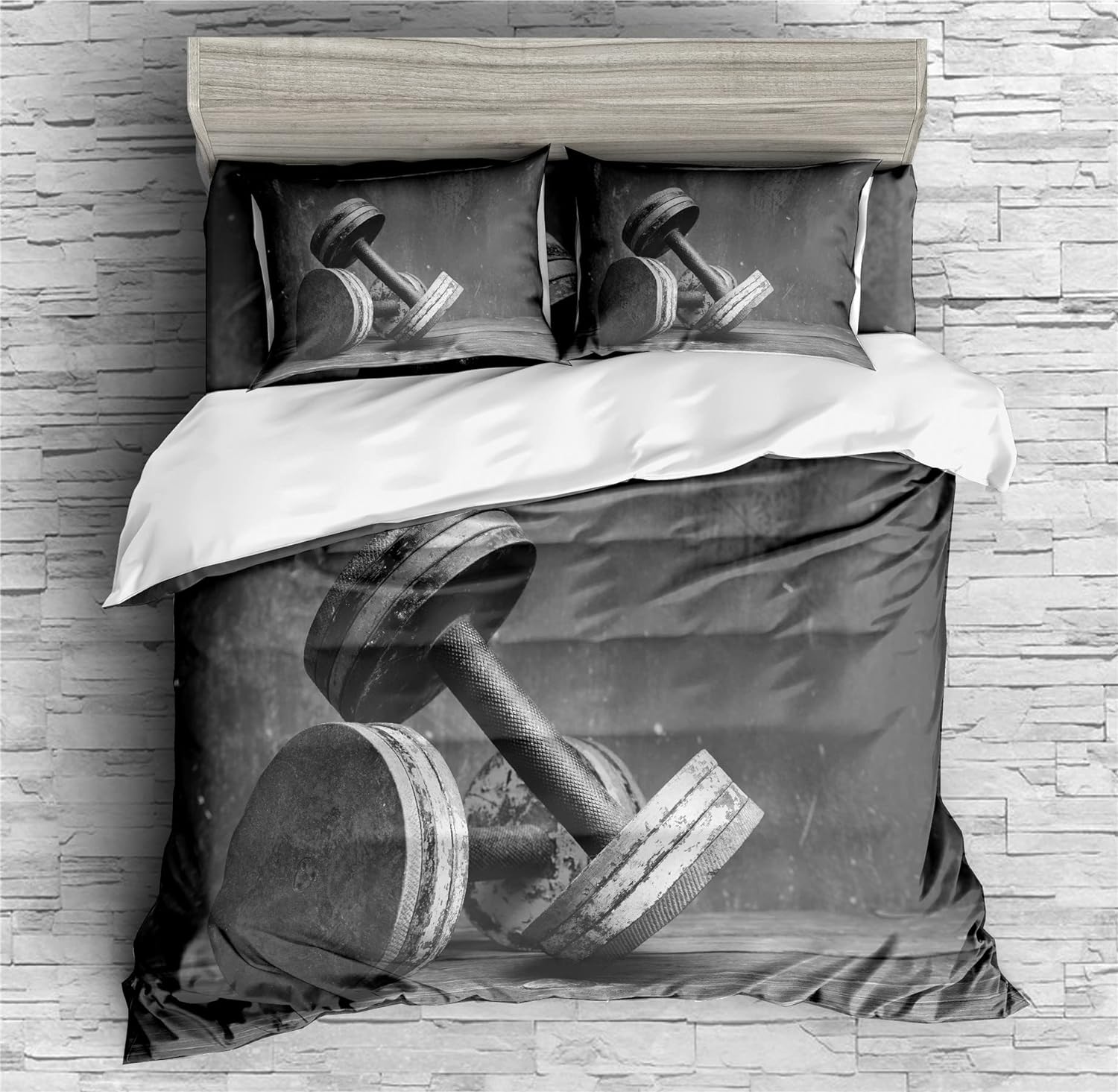 Fitness Dumbbells Duvet Cover Set