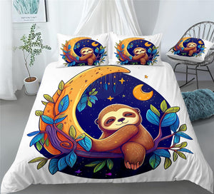 Forests Sloth Duvet Cover Set - Print 3