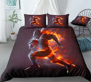 Retro Rugby Duvet Cover Set - Print 7