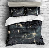 Galaxy Print Duvet Cover Set - Print 3