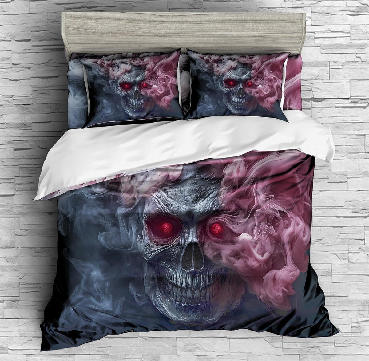 Exquisite Blue Butterfly Skeleton Bedding Vintage Skeleton Duvet Cover Set