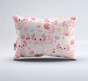 Sweet Kawaii Axolotl Duvet Cover Set - Print 4