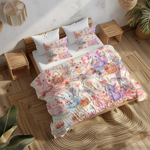 Sweet Kawaii Axolotl Duvet Cover Set - Print 14