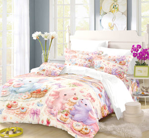 Sweet Kawaii Axolotl Duvet Cover Set - Print 18
