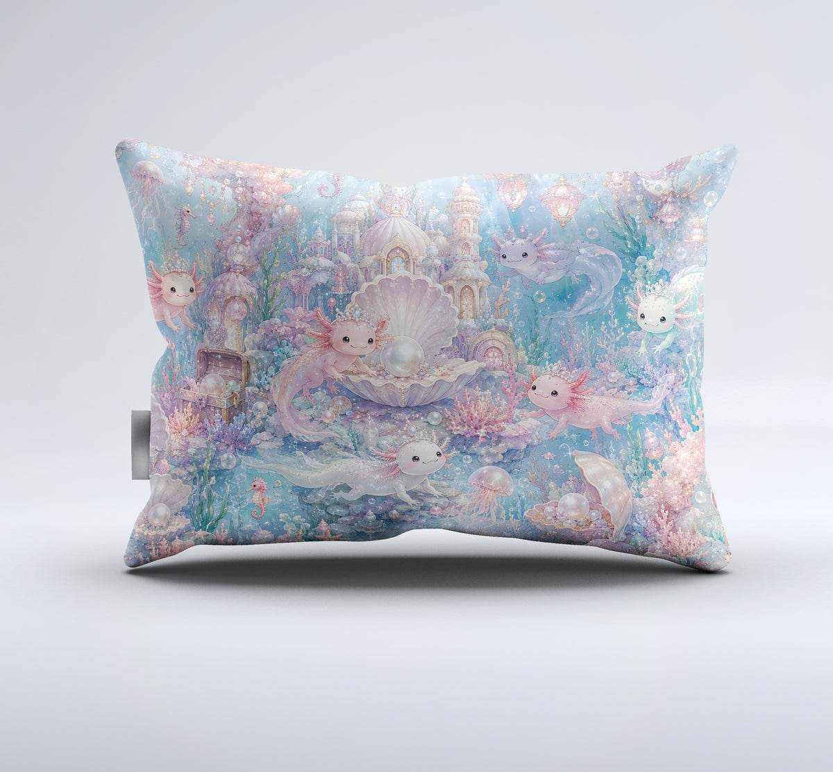 Dreamy Axolotl Fantasy Duvet Cover Set - Print 28