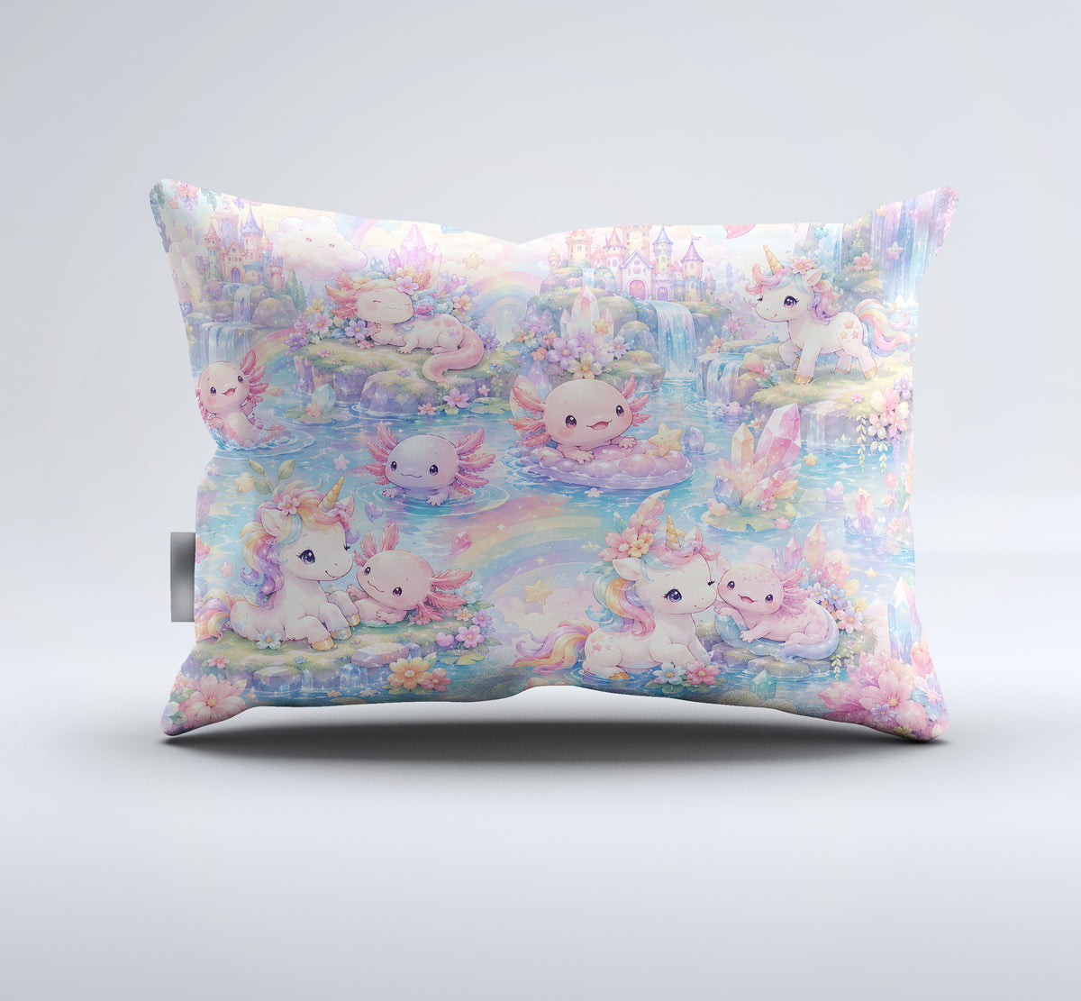 Dreamy Axolotl Fantasy Duvet Cover Set - Print 34