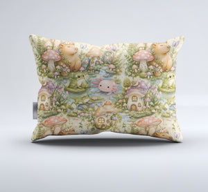 Axolotl Capybara Frog Duvet Cover Set - Print 10