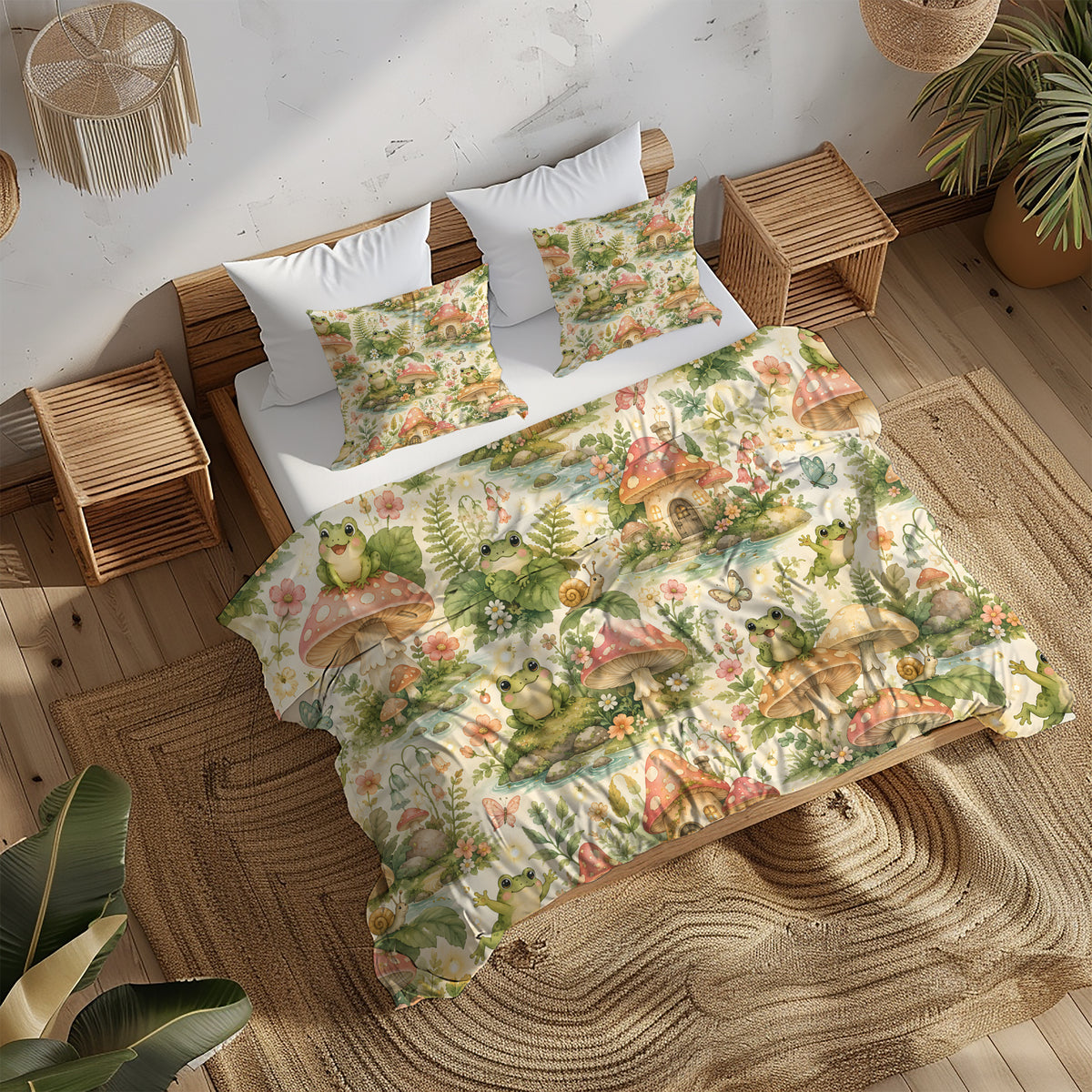 Dreamy Frog Fantasy Duvet Cover Set - Print 2