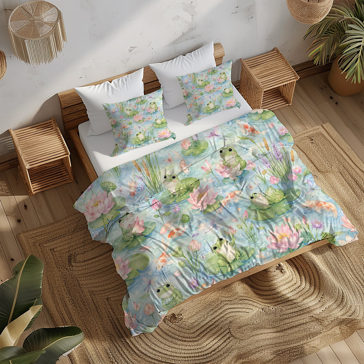 Dreamy Frog Fantasy Duvet Cover Set - Print 8