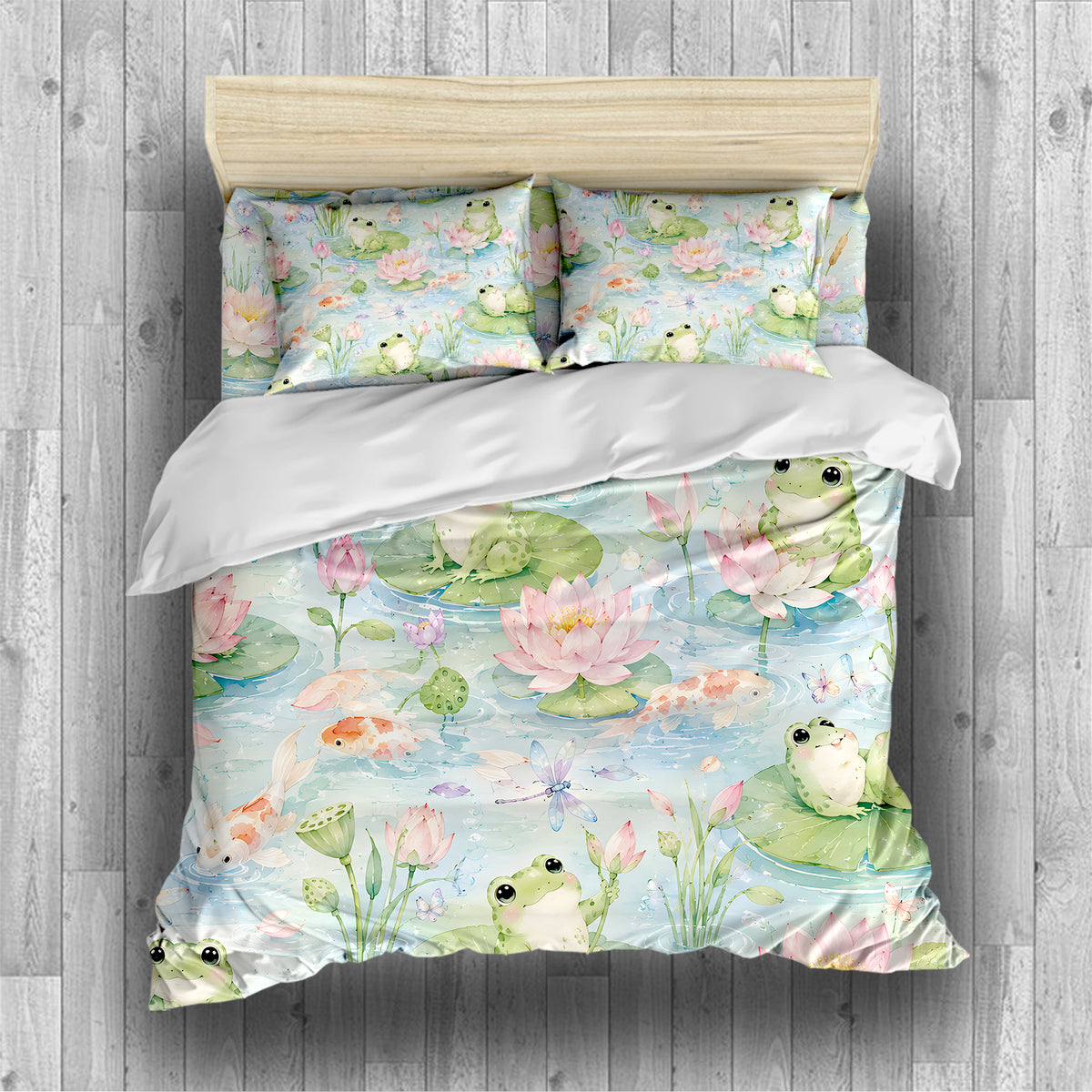 Dreamy Frog Fantasy Duvet Cover Set - Print 7