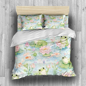 Dreamy Frog Fantasy Duvet Cover Set - Print 7