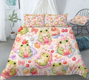 Dreamy Frog Fantasy Duvet Cover Set - Print 15