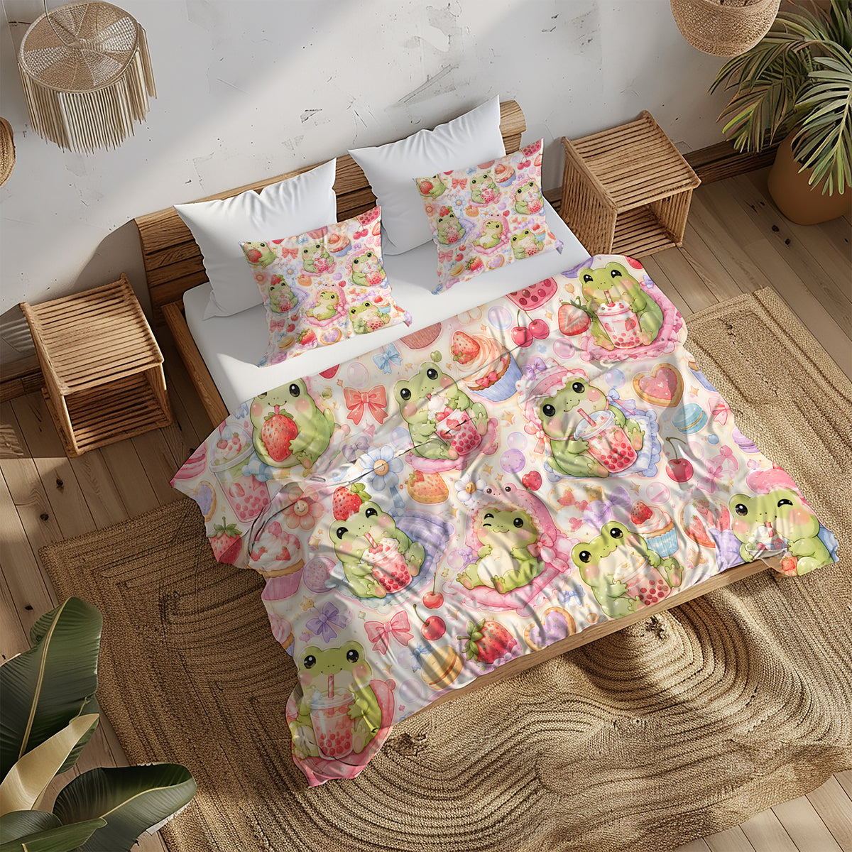 Dreamy Frog Fantasy Duvet Cover Set - Print 14
