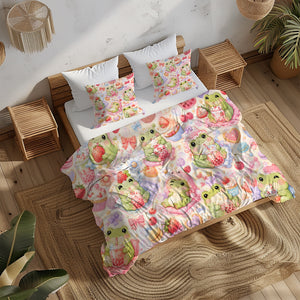 Dreamy Frog Fantasy Duvet Cover Set - Print 14