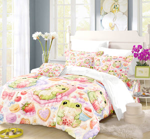 Dreamy Frog Fantasy Duvet Cover Set - Print 18