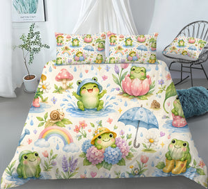 Dreamy Frog Fantasy Duvet Cover Set - Print 21
