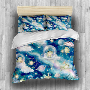 Dreamy Frog Fantasy Duvet Cover Set - Print 31