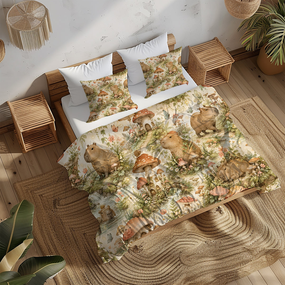 Capybara Duvet Cover Set - Print 14