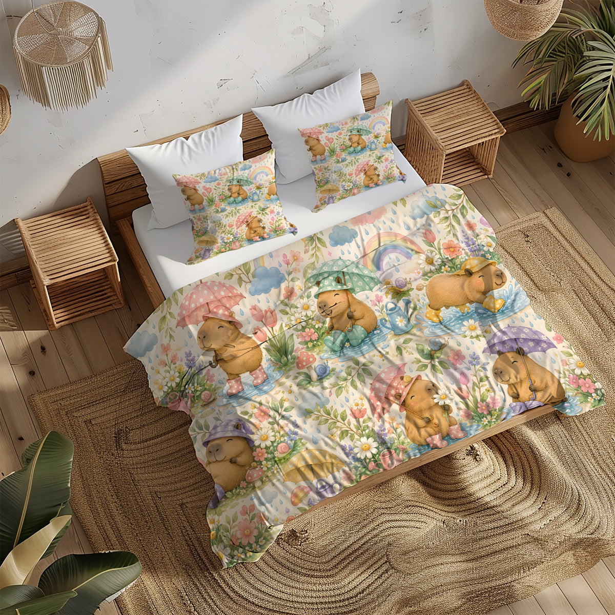 Capybara Duvet Cover Set - Print 20