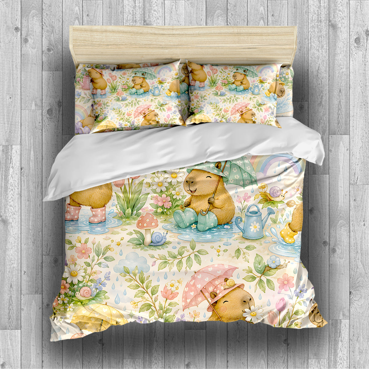 Capybara Duvet Cover Set - Print 19