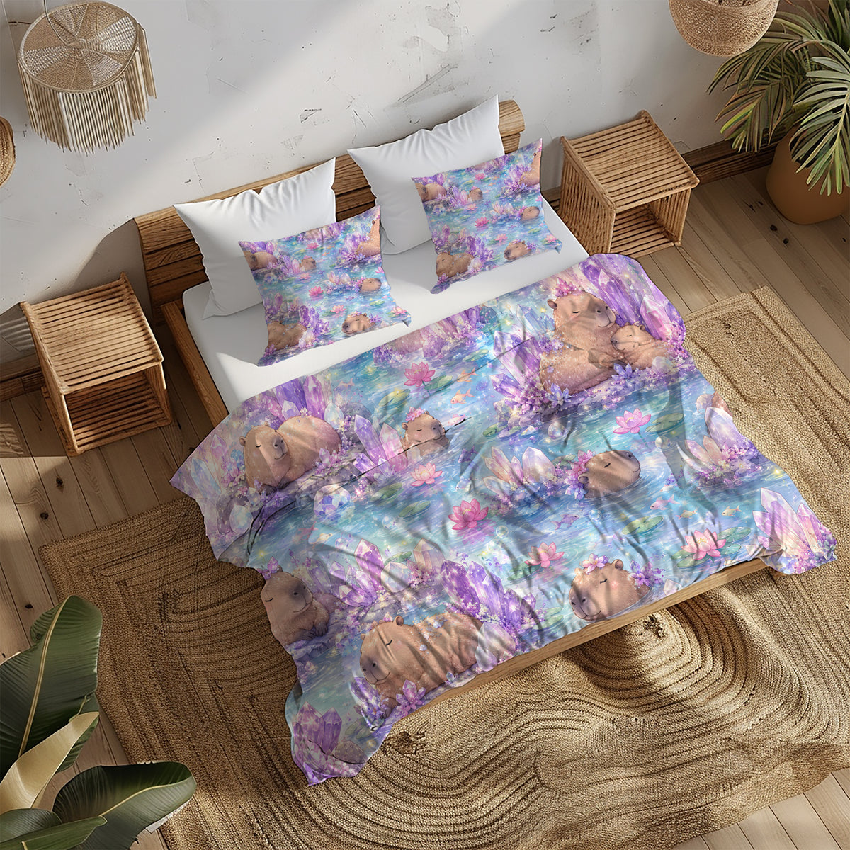 Capybara Duvet Cover Set - Print 32