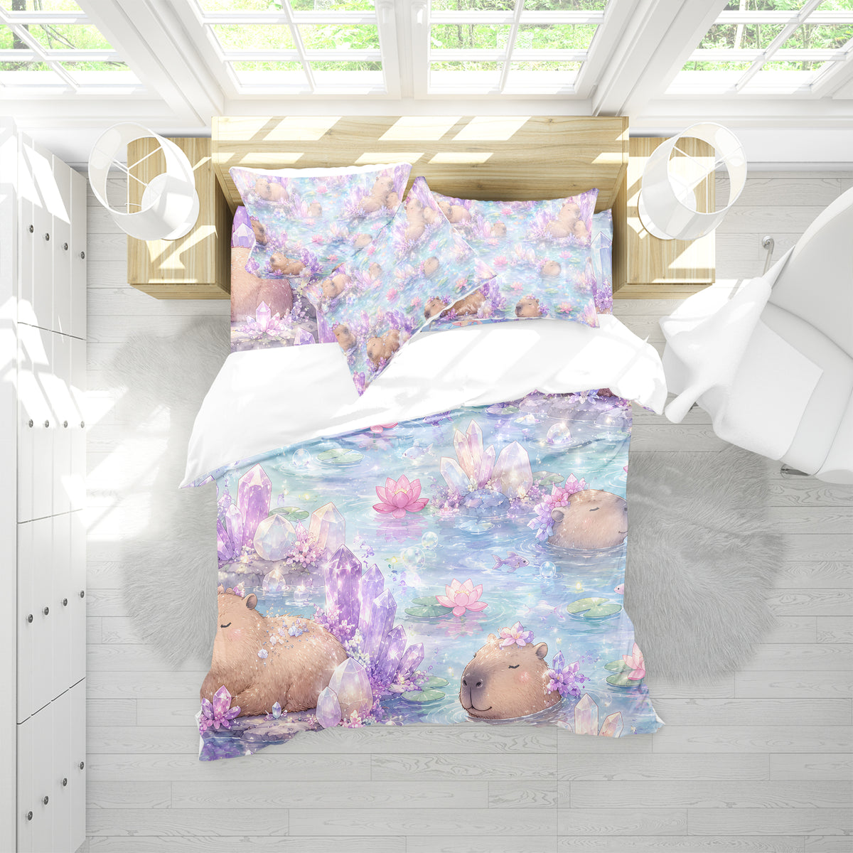 Capybara Duvet Cover Set - Print 35