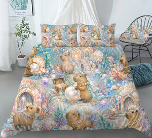 Capybara Duvet Cover Set - Print 51
