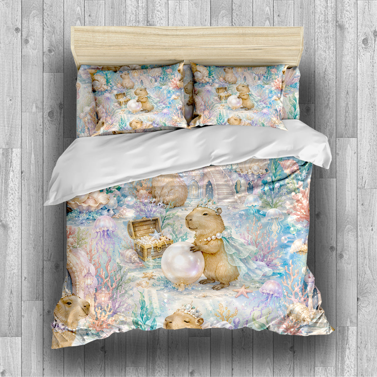 Capybara Duvet Cover Set - Print 49
