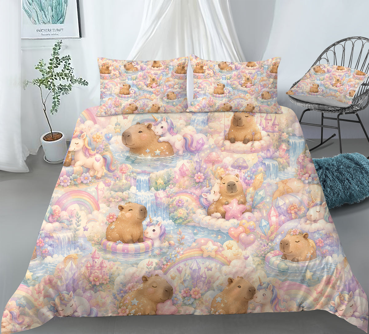 Capybara Duvet Cover Set - Print 63