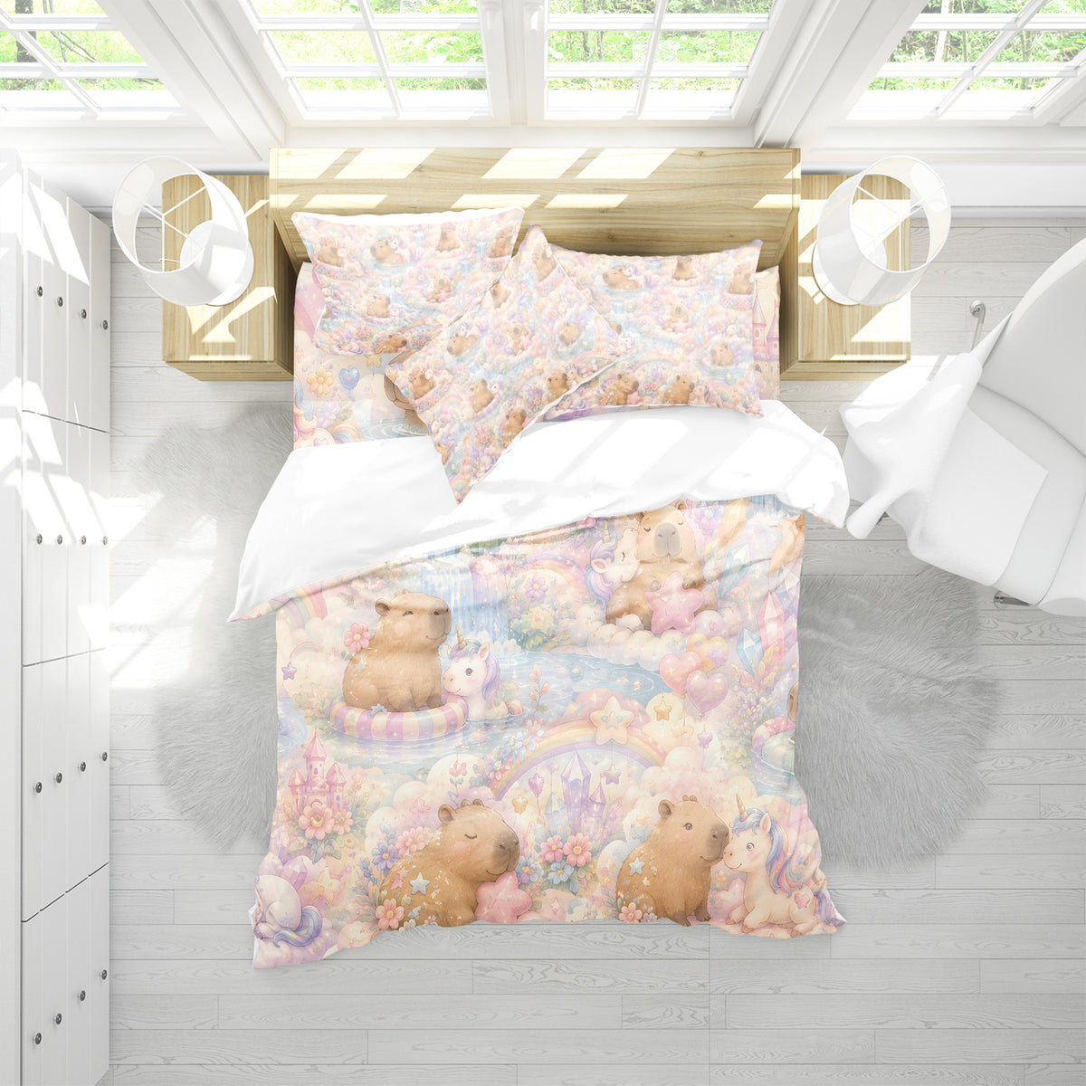 Capybara Duvet Cover Set - Print 65