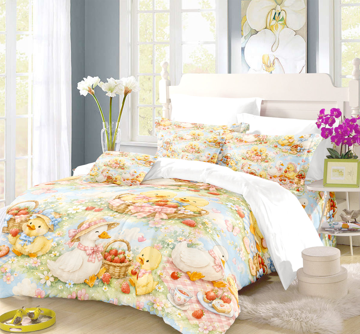 Duck & Goose Duvet Cover Set - Print 6
