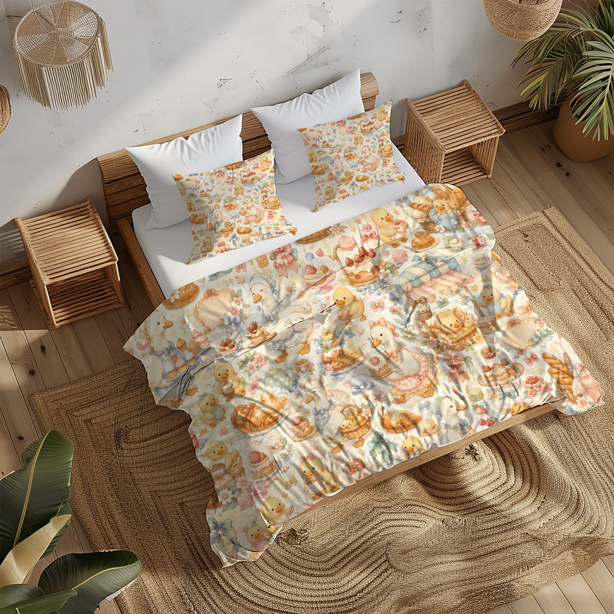 Duck & Goose Duvet Cover Set - Print 14
