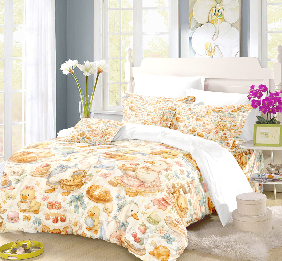 Duck & Goose Duvet Cover Set - Print 18