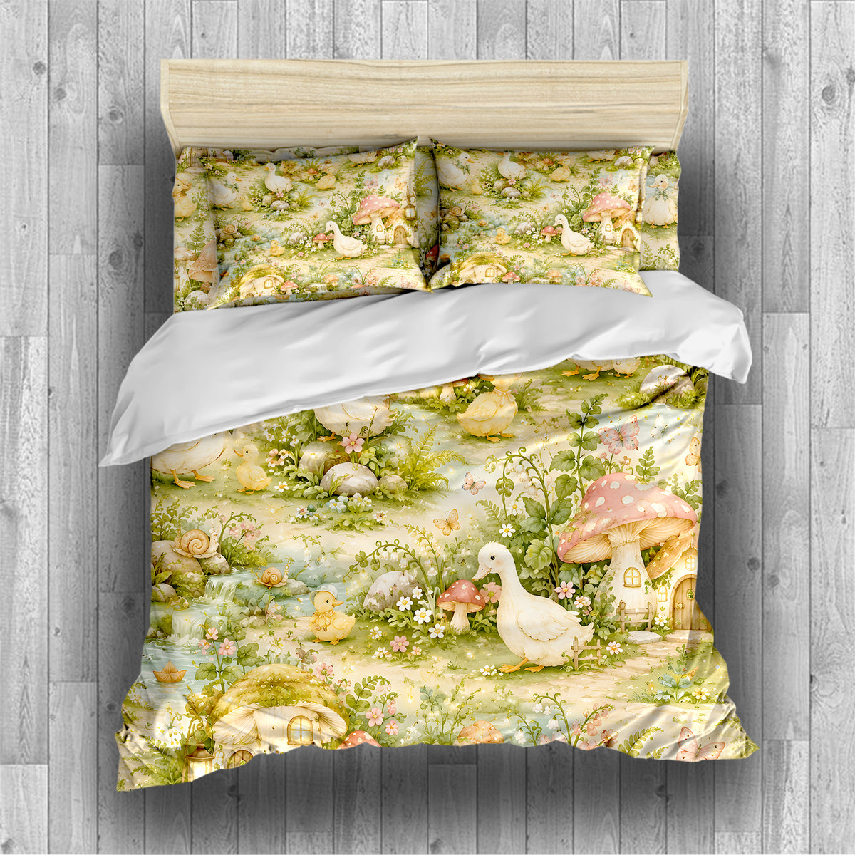 Duck & Goose Duvet Cover Set - Print 19