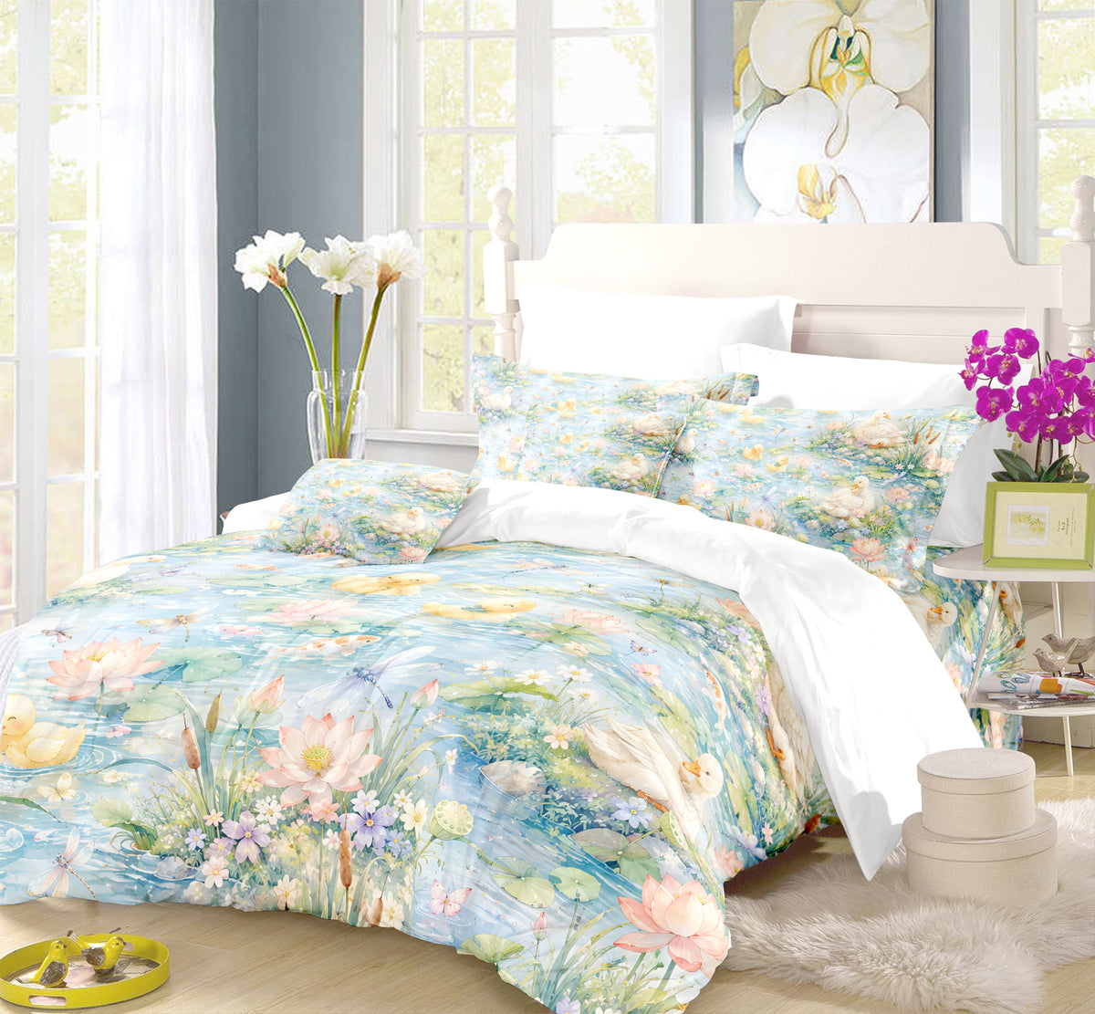 Duck & Goose Duvet Cover Set - Print 30