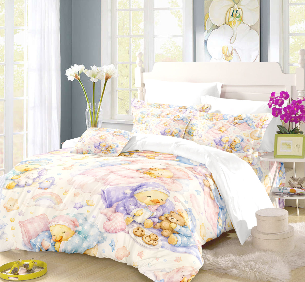 Duck & Goose Duvet Cover Set - Print 36