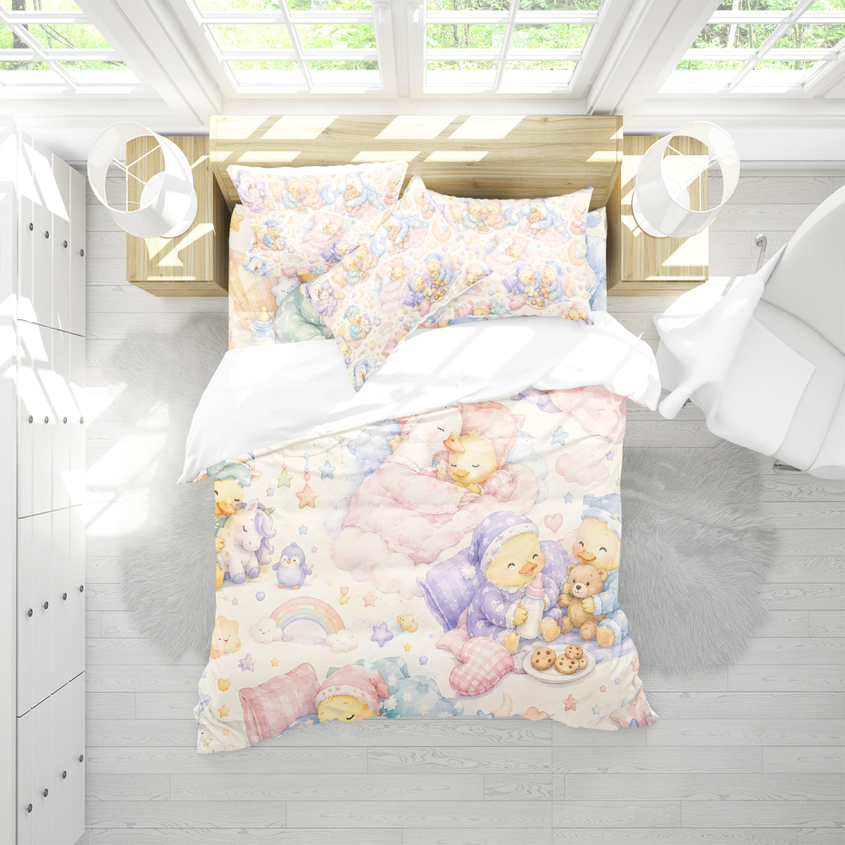 Duck & Goose Duvet Cover Set - Print 35