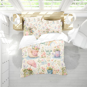 Cute Snail Duvet Cover Set - Print 35