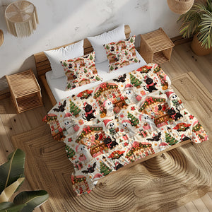 Cute Spooky Christmas Duvet Cover Set - Print 2