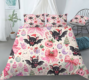 Cute Spooky Christmas Duvet Cover Set - Print 9