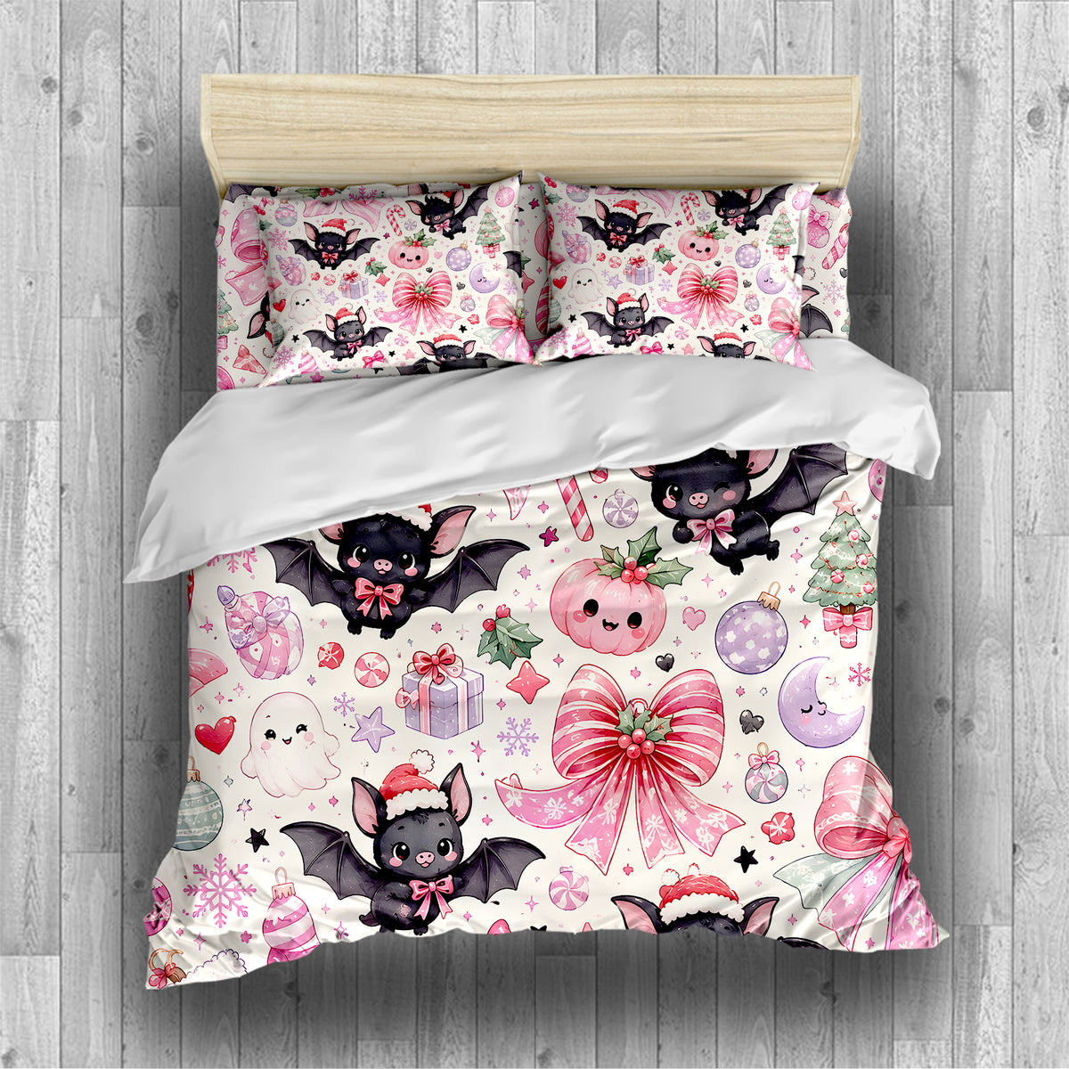 Cute Spooky Christmas Duvet Cover Set - Print 7