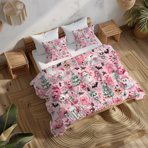 Cute Spooky Christmas Duvet Cover Set - Print 20