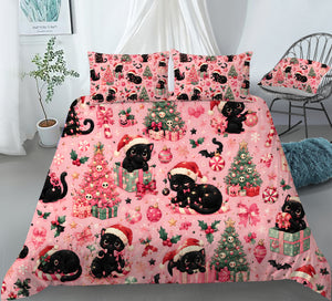 Cute Spooky Christmas Duvet Cover Set - Print 27