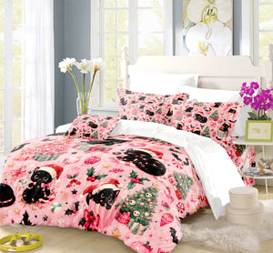 Cute Spooky Christmas Duvet Cover Set - Print 30