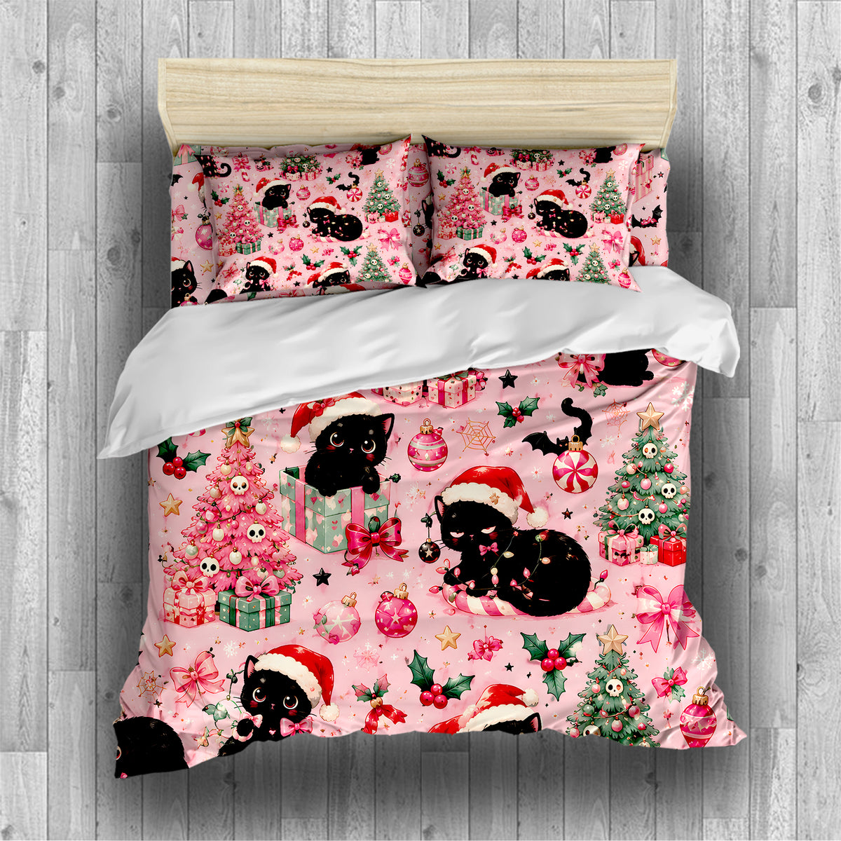Cute Spooky Christmas Duvet Cover Set - Print 25