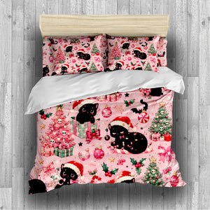Cute Spooky Christmas Duvet Cover Set - Print 25